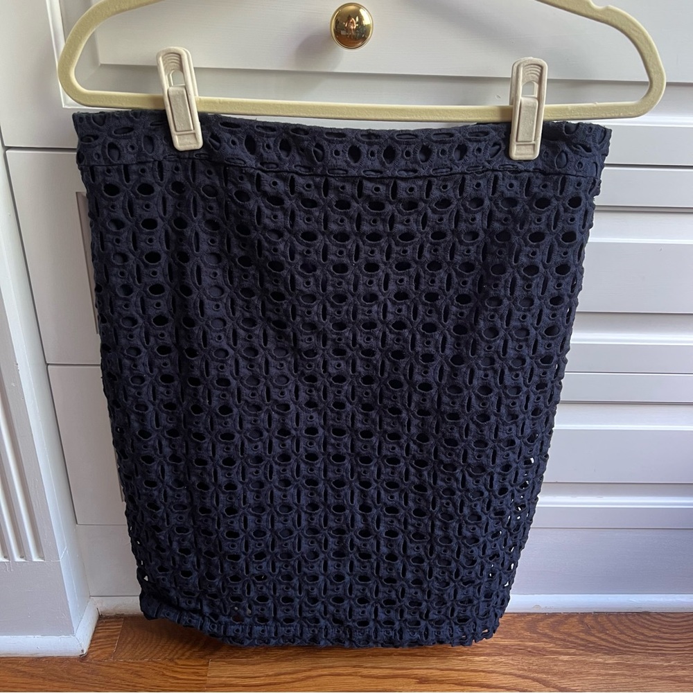 Navy Cotton Skirt Size 10